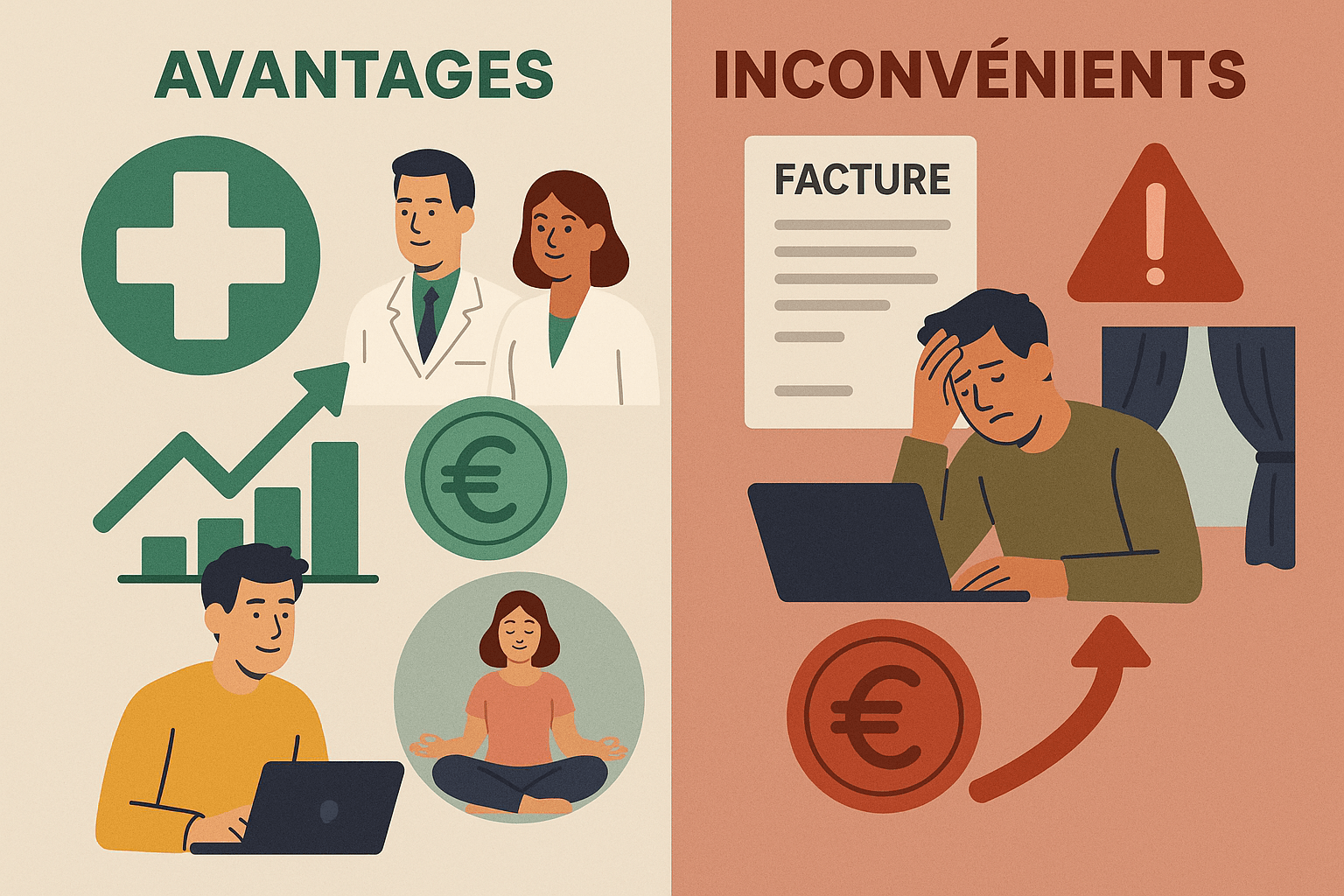 Faut-il une mutuelle santé pour freelance ? Avantages et inconvénients.