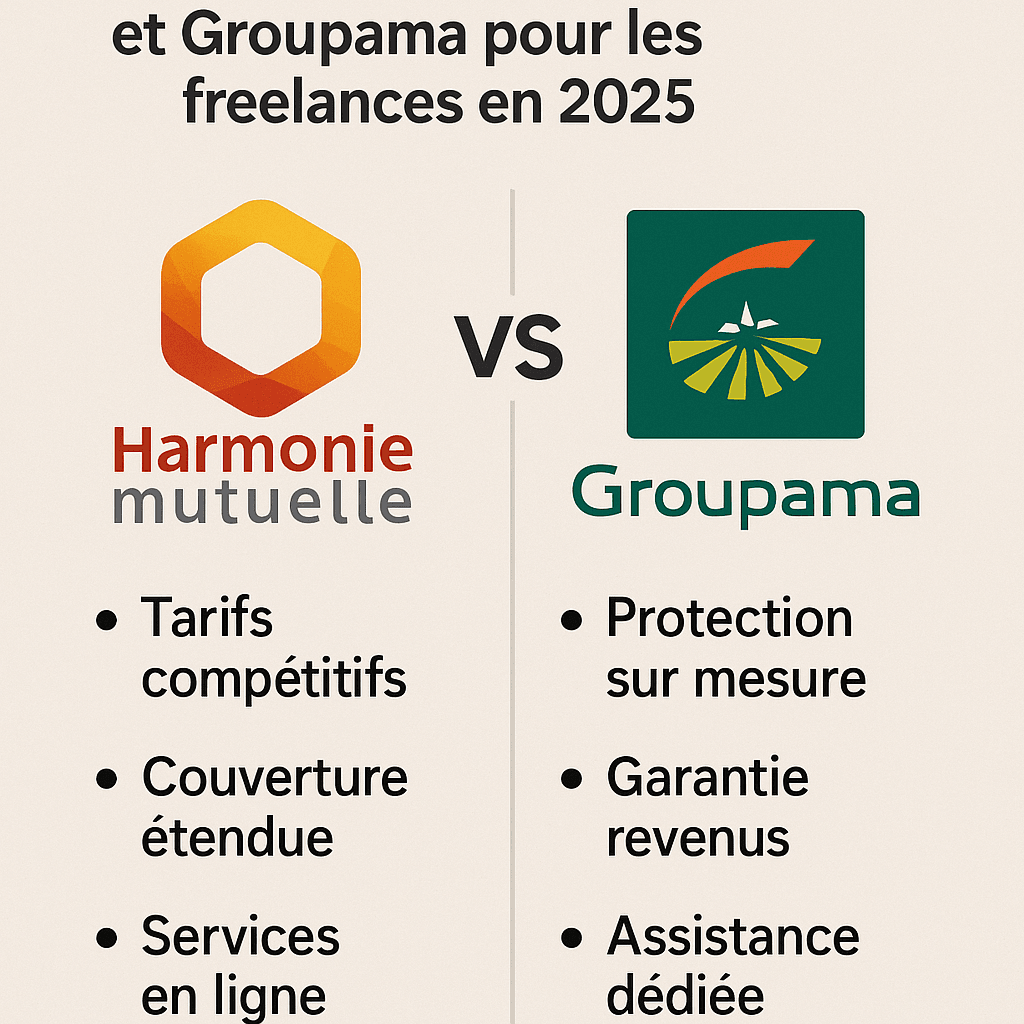 découvrez notre comparatif détaillé de harmonie mutuelle et groupama pour vous aider à choisir la meilleure mutuelle freelance en 2025. analyse des garanties, des tarifs et des avis pour faire le bon choix selon vos besoins.